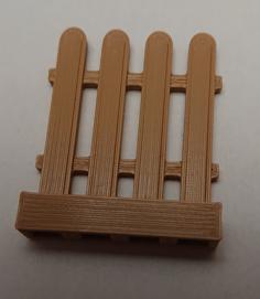 Wood Fence With Wicket (lego Compatible) 3D Printer Model