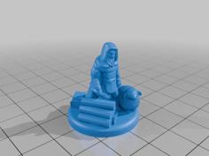 Catan Robber With Resources 3D Printer Model