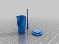 Functional Starbucks Cup- Remix 3D Printer Model