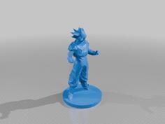 Low Poly Goku 3D Printer Model