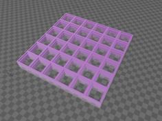 Custom Grid 6×6 (Dungeon Blocks Compatible) 3D Printer Model