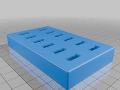 Customizable OpenSCAD USB Stick Holder 3D Printer Model