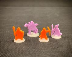 Pocket-Tactics: Meeple Bases 3D Printer Model