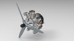 RADIAL ENGINE COMPLETE 3D Printer Model