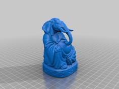 Elephant Buddha (Animal Collection) 3D Printer Model