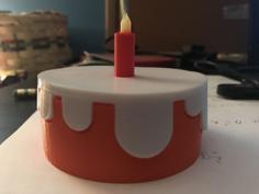 Simplistic Cake (Multi Color) 3D Printer Model