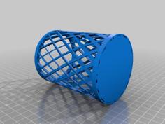 Twisted Spiral Pen Cup 3D Printer Model