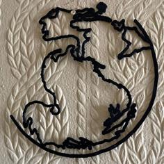 Diskworld Map Stencil 3D Printer Model