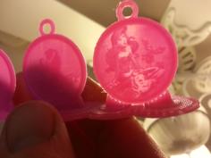 Little Mermaid Lithophane Pendant 3D Printer Model