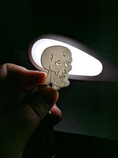 Handsome Squidward Keychain 3D Printer Model