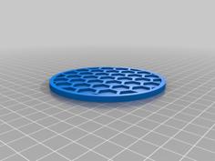 Modern Hex Coaster 3D Printer Model