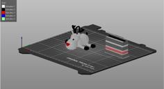 Multimaterial Reindeer 3D Printer Model