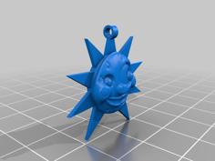 FNAF Sun Head EarRings 3D Printer Model