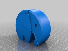 Danish Modern Elephant With Ears And Tusks 3D Printer Model