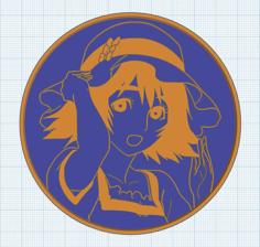 Translucent Mayuri Shiina Coaster (Steins;Gate / Steins Gate) 3D Printer Model