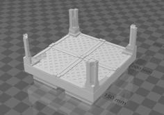 Basic Infested Spaceport Hallway Intersection (Dungeon Blocks Compatible) 3D Printer Model