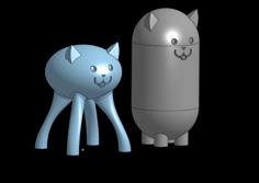 Weird Cats 3D Printer Model