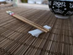 “Backwash” Chopstick Table Rest 3D Printer Model