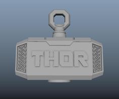 Mjolnir Dog Tag 3D Printer Model