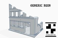 28mm Generic Ruin 3D Printer Model