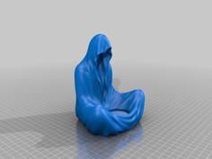 Sitting Ghost Candle Holder 3D Printer Model