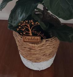 Laser Cut Tree Plant Sign