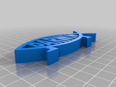 Darwin Fish 3D Printer Model