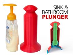 Sink & Bathroom Plunger 3D Printer Model