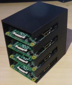 Customizable Raspberry Pi B+/Pi 2 Rack 3D Printer Model