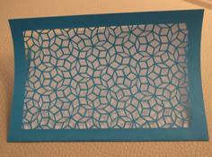 Laser Cut Penrose Tiling Greeting Card