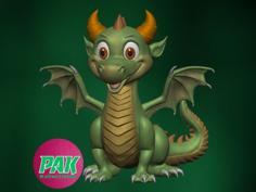 Printable Dragon 3D Model 3D Printer Model