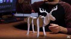 Laser Cut Reno Navideño. Rudolf Christmas