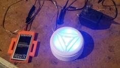 Mk IV Arc Reactor Light Up Using Samsung Galaxy 5 Battery 3D Printer Model