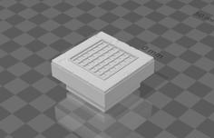 Basic Temple Small Grate (Dungeon Blocks Compatible) 3D Printer Model