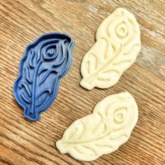 Peacock Feather Cookie Cutter 3D Printer Model