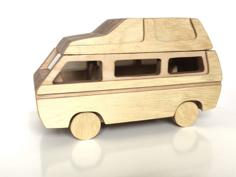 Laser Cut Campervan Layered Design