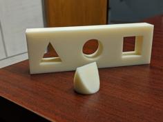 Impossible Object! Triangle + Circle + Square Puzzle 3D Printer Model