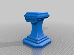 Pedestal / Stand For Bust Prints 3D Printer Model