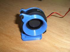 40mm Axial To 50mm Centrifugal Fan Adapter 3D Printer Model