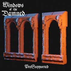 Windows Of The Damned – Single And Double (Presupported) 3D Printer Model