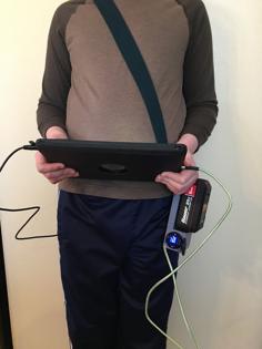 Mobile USB Charger (Shoulder Strap Version) That Uses A Bauer Battery 3D Printer Model