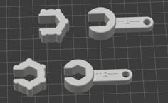 Coax F Connector Wrench Tools (Customizable) 3D Printer Model