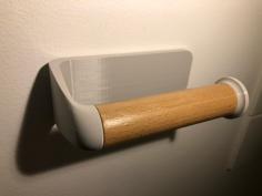 Wooden Toilet Paper Holder 3D Printer Model