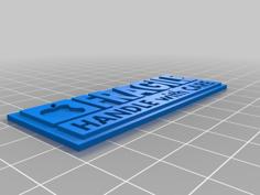 Fragile Stamp With Apple Logo 3D Printer Model