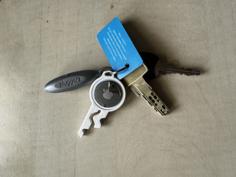 AirTag Keychain Key 3D Printer Model