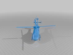 HAL ALH Dhruv Helicopter 3D Printer Model