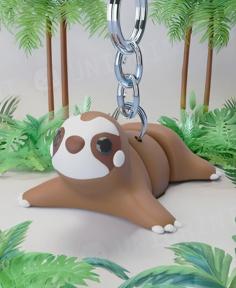 Flexi Sloth Keychain (Limited Time Free) 3D Printer Model