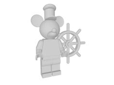 Steamboat Willie – 4x Minifig 3D Printer Model