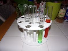 Small Round Test Tube Rack 3D Printer Model