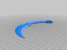 Mazikeen (Karmbit) Knife – Split Print 3D Printer Model